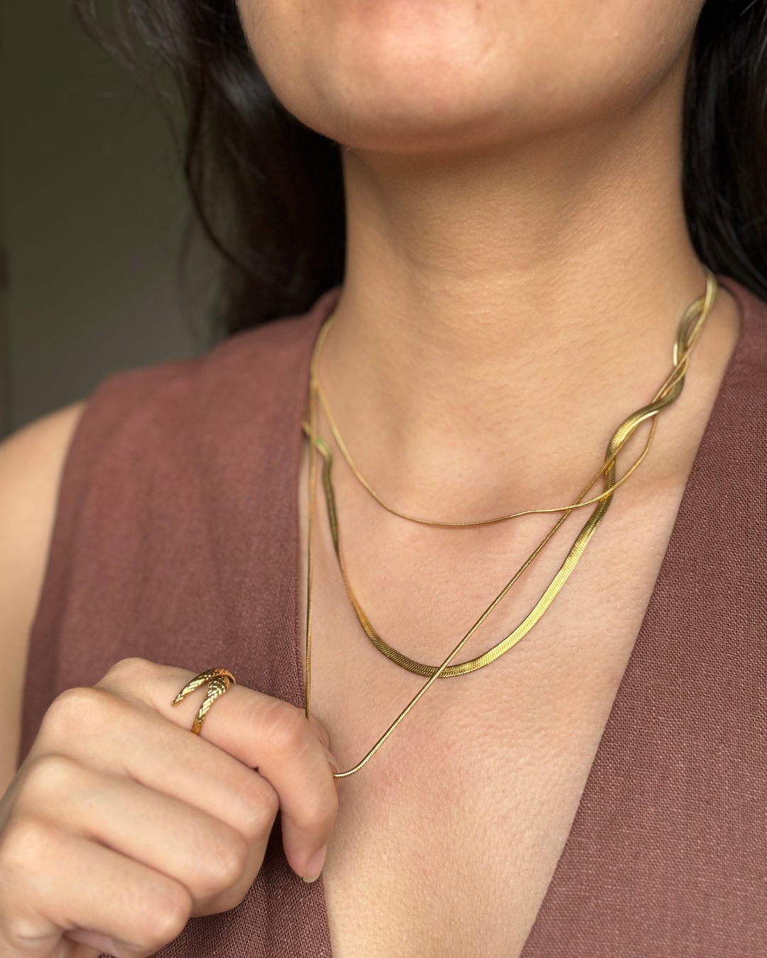 Clara Layered Gold Chains